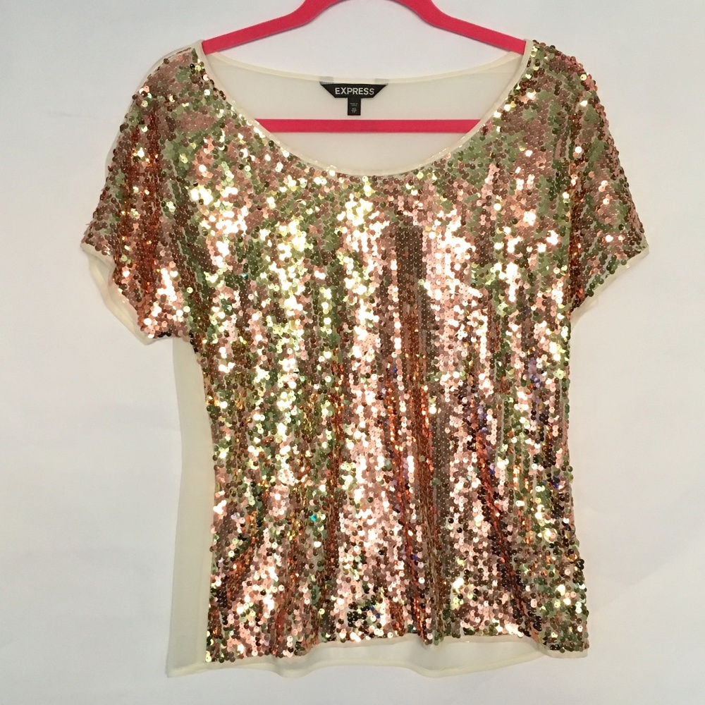 Express Mesh Spangle Top - Picture 3 of 7